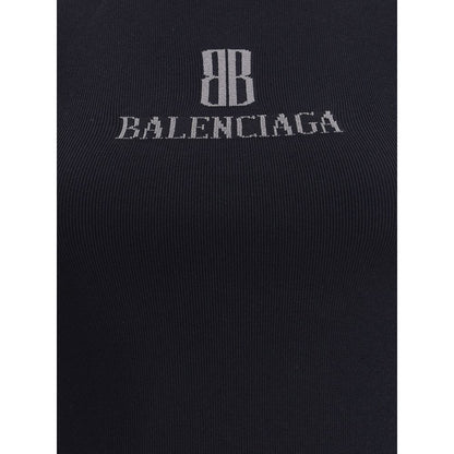 Balenciaga Black Viscose Top
