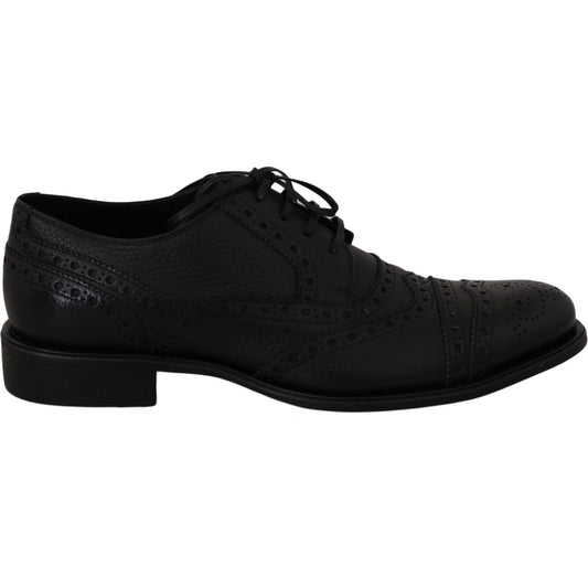 Elegant Dark Blue Wingtip Derby Dress Shoes