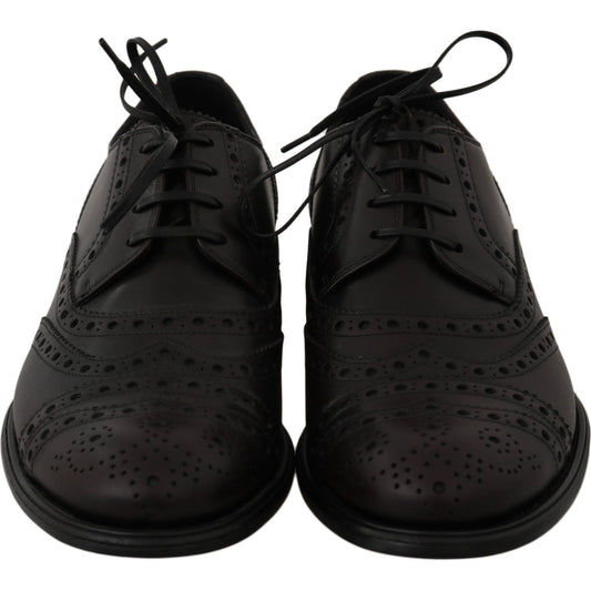 Elegant Bordeaux Wingtip Derby Dress Shoes