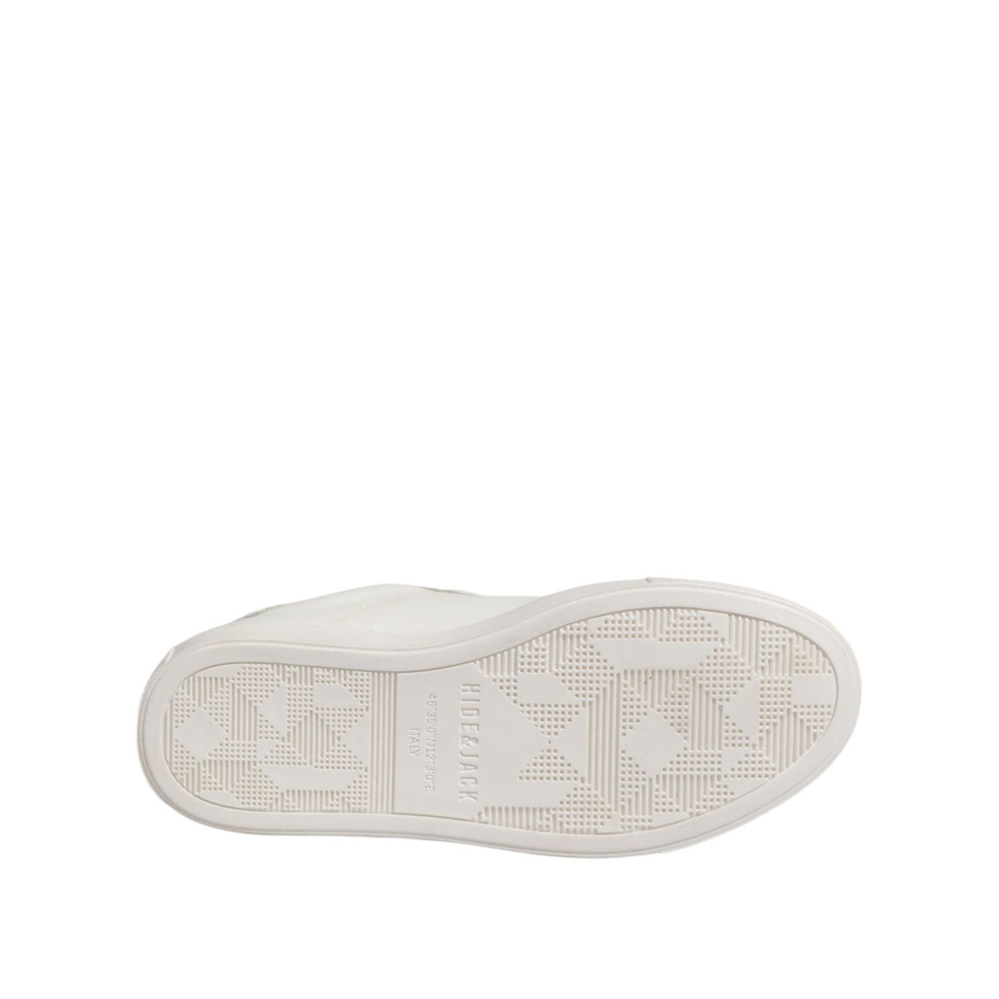 HIDE & JACK White Leather Low Top Lace Up Sneakers Shoes