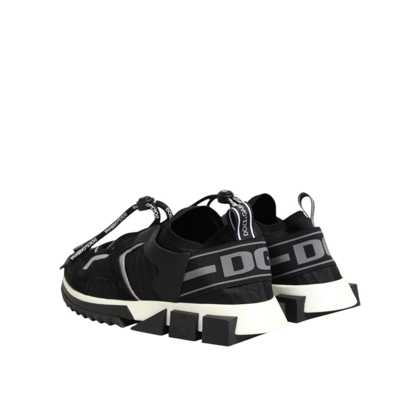 Dolce & Gabbana Black White Logo Sorrento Sneakers Shoes Dolce & Gabbana