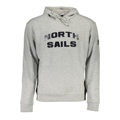 North Sails Grigio Cotton Men Sweatshirt