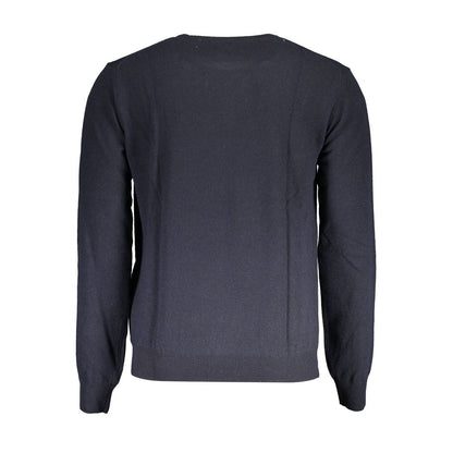 La Martina Blue Wool Sweatshirt La Martina
