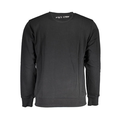La Martina Black Cotton Sweatshirt La Martina