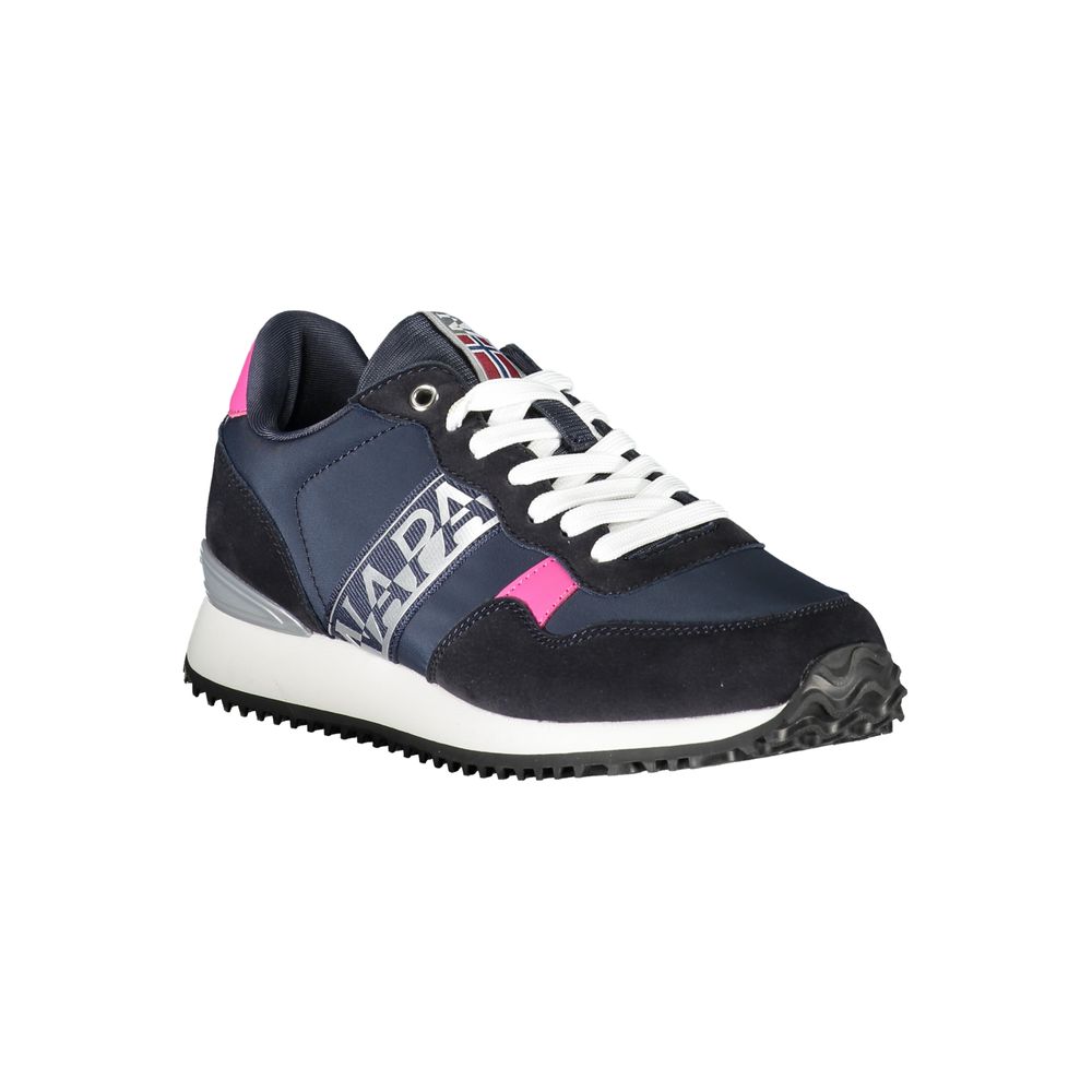 Napapijri Blue Polyester Athletic Sneakers