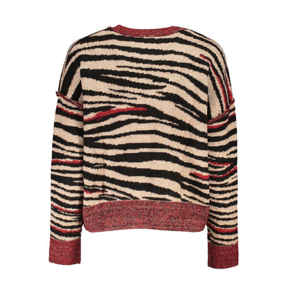 Desigual Red Polyester Women Sweater Turtleneck
