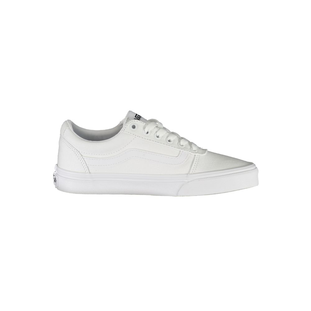 Vans White Polyester Athletic Sneakers