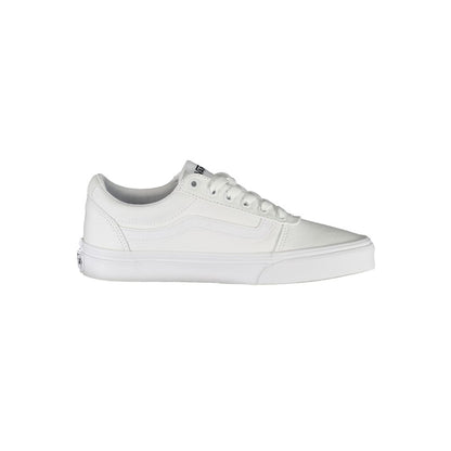 Vans White Polyester Athletic Sneakers