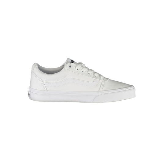 Vans White Polyester Athletic Sneakers