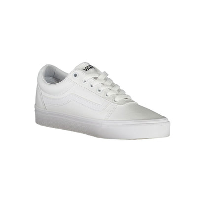 Vans White Polyester Athletic Sneakers