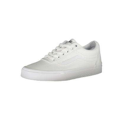 Vans White Polyester Athletic Sneakers