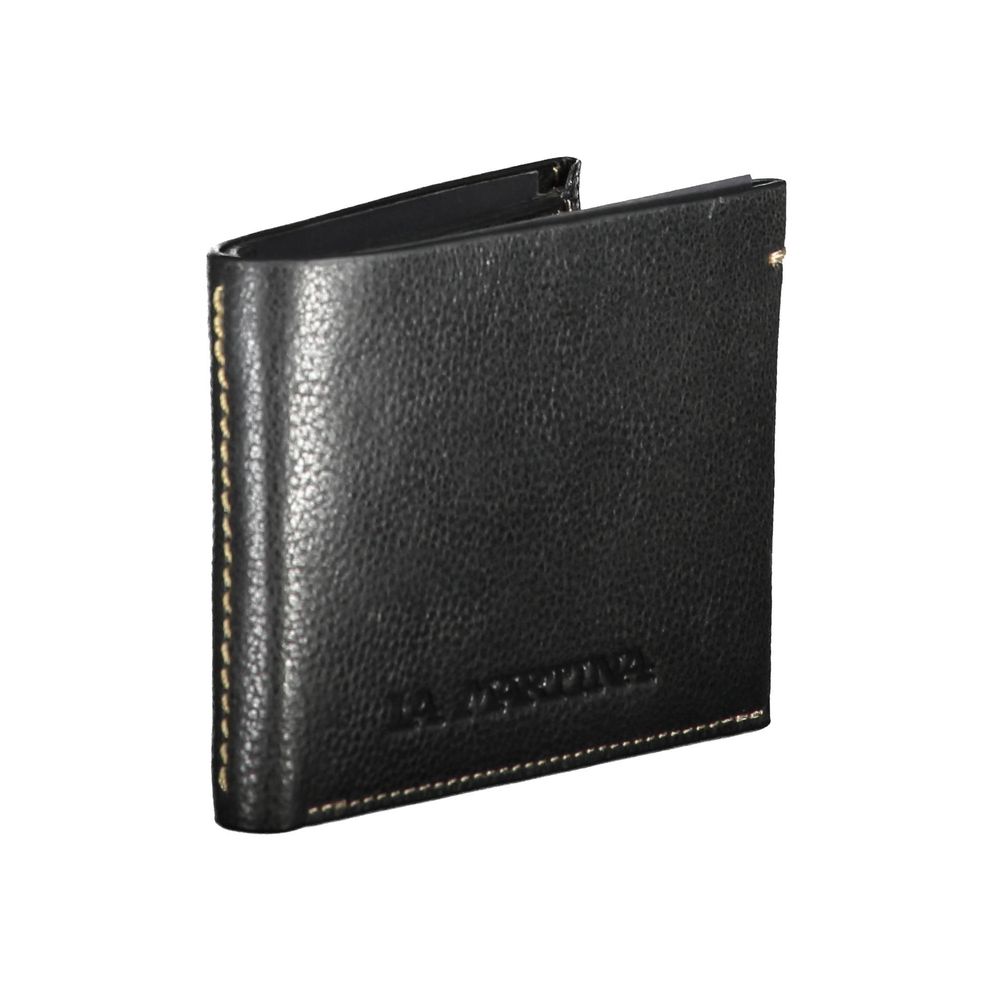 La Martina Nero Pelle Mens Wallet La Martina