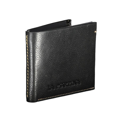 La Martina Nero Pelle Mens Wallet La Martina