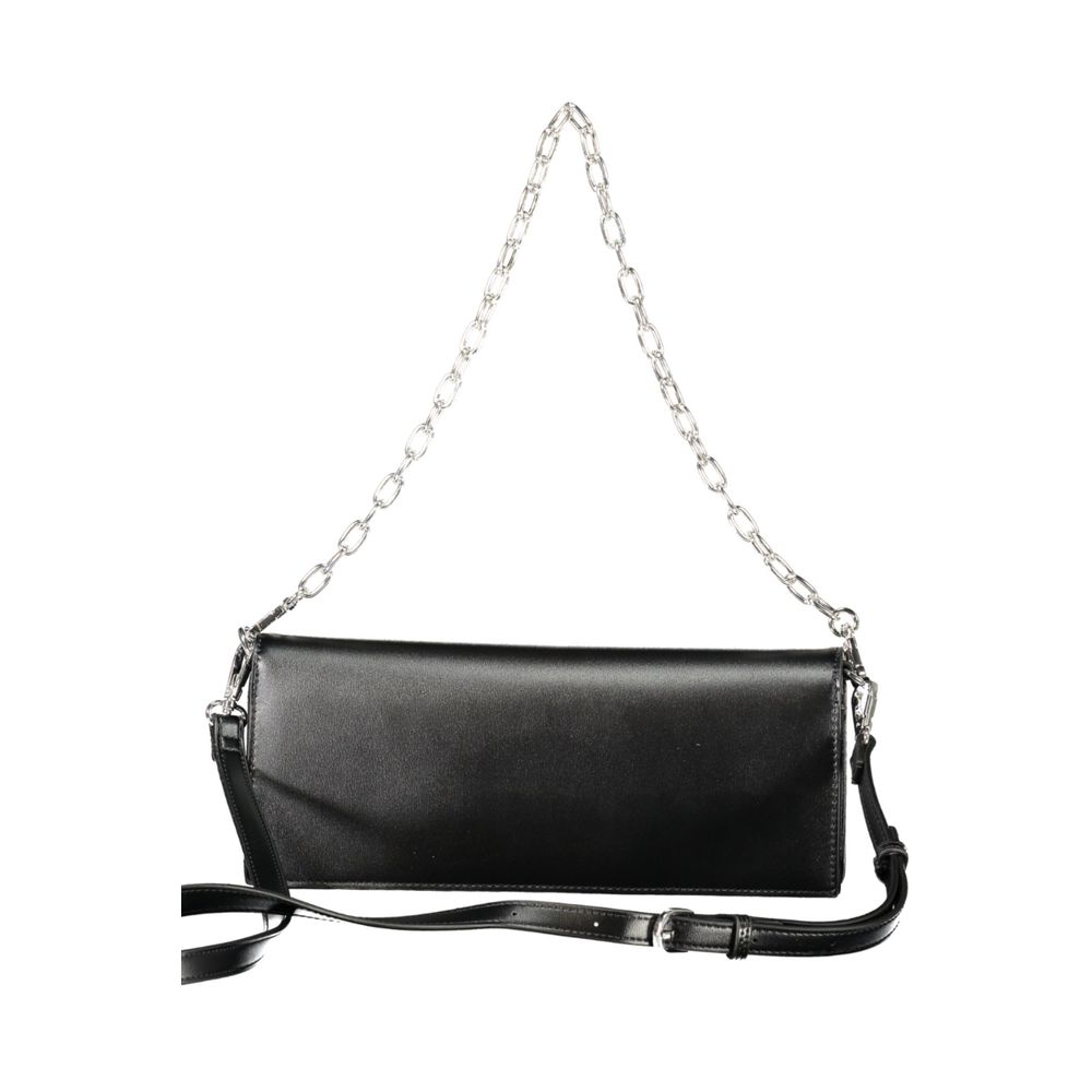 Mario Valentino Black Polyurethane Women Handbag