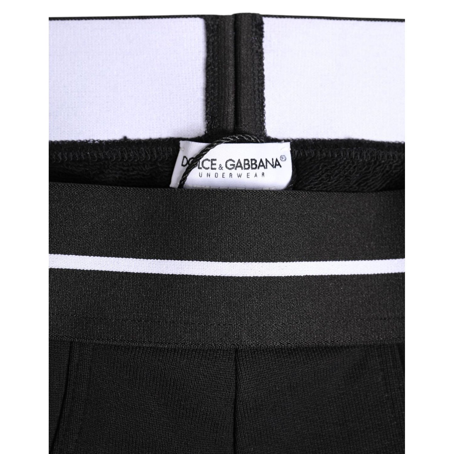 Dolce & Gabbana Black Cotton Stretch Regular Brief Underwear