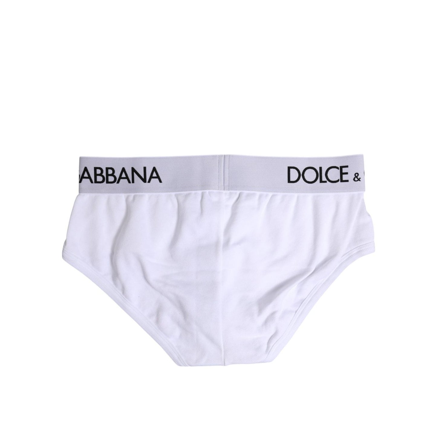 Dolce & Gabbana White Cotton Stretch Regular Brief Underwear
