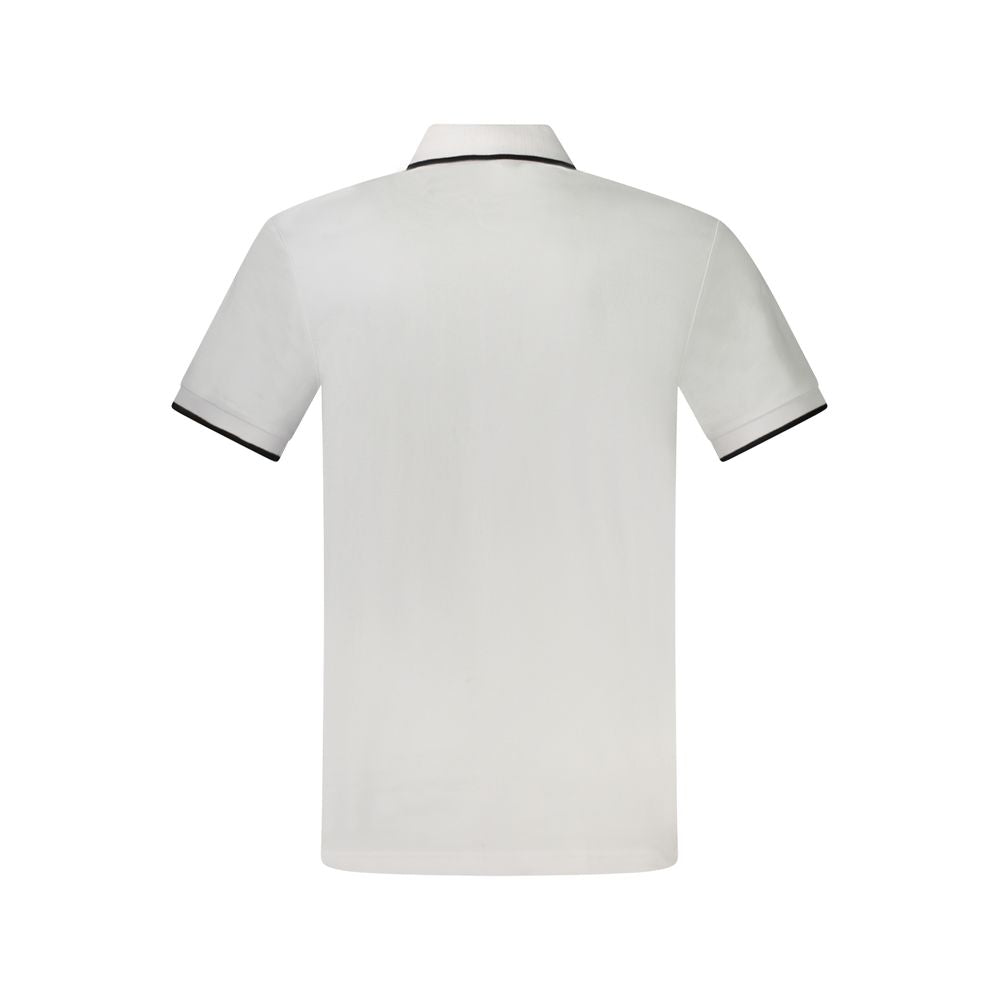 Hugo Boss White Cotton Men Polo Shirt