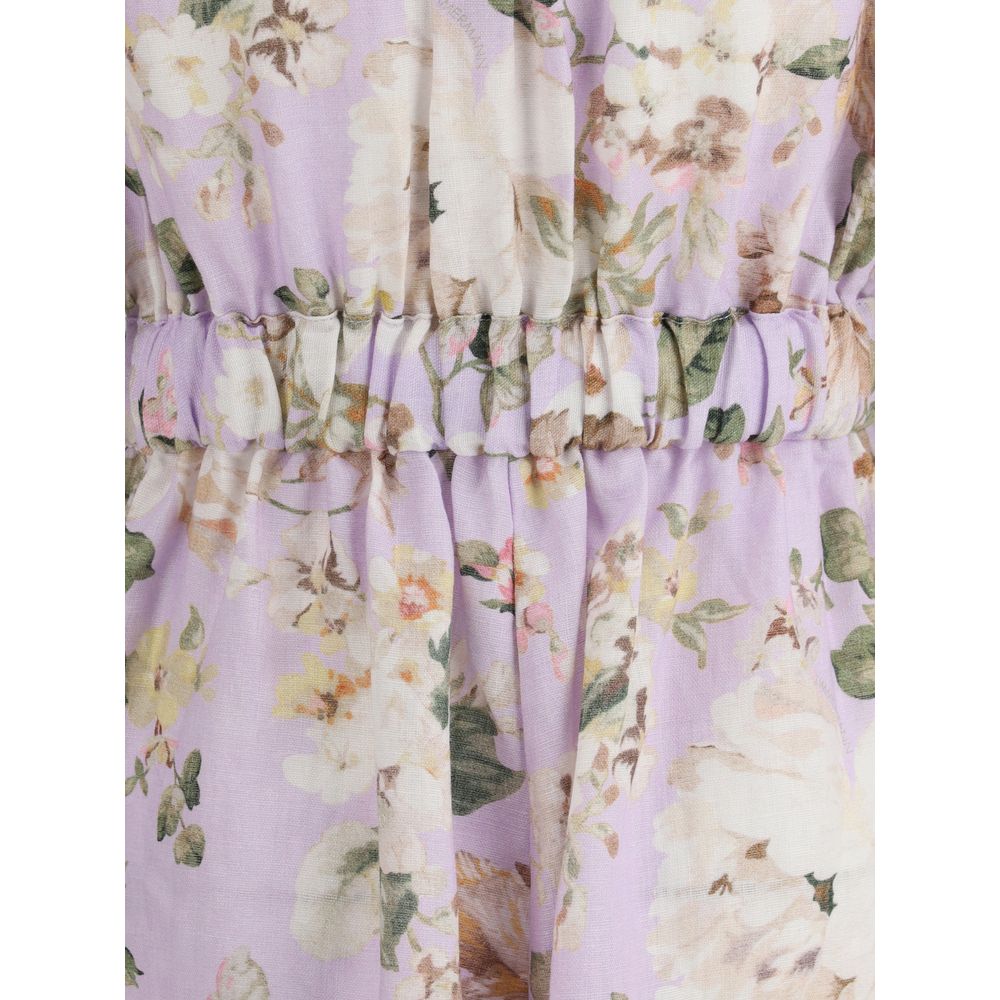 Zimmermann Multicolor Linen Jumpsuit