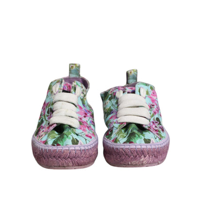 Dolce & Gabbana Multicolor Canvas Espadrilles Sneakers Shoes