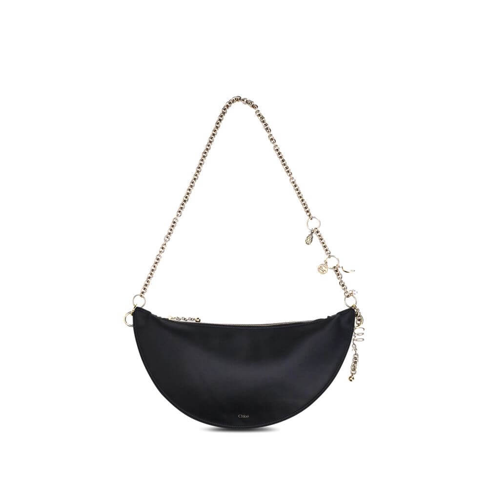 Chloé Black Calf Leather Bos Taurus Shoulder Bag