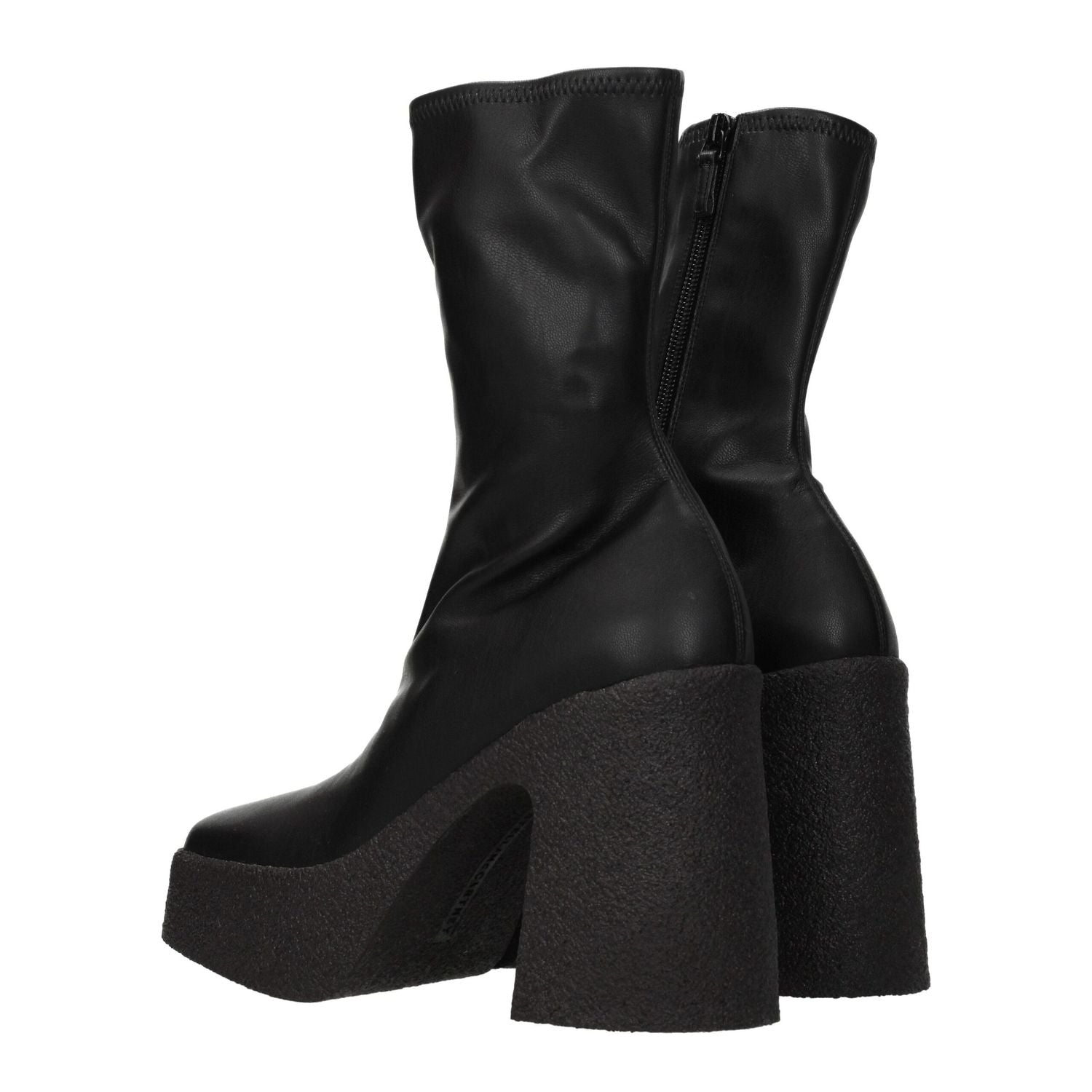 Stella McCartney Black Leather Ankle Boots