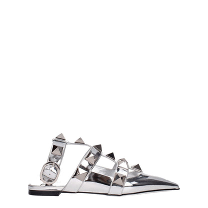 Valentino Garavani Gray Leather Sandals