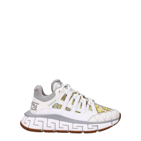 Versace White Leather Athletic Sneakers 1728,75667636384,Athletic - Sneakers - Shoes,EU37.5/US7.5,EU38.5/US8.5,New with tags,Shoes,Sneakers - Shoes,Versace,White,Women