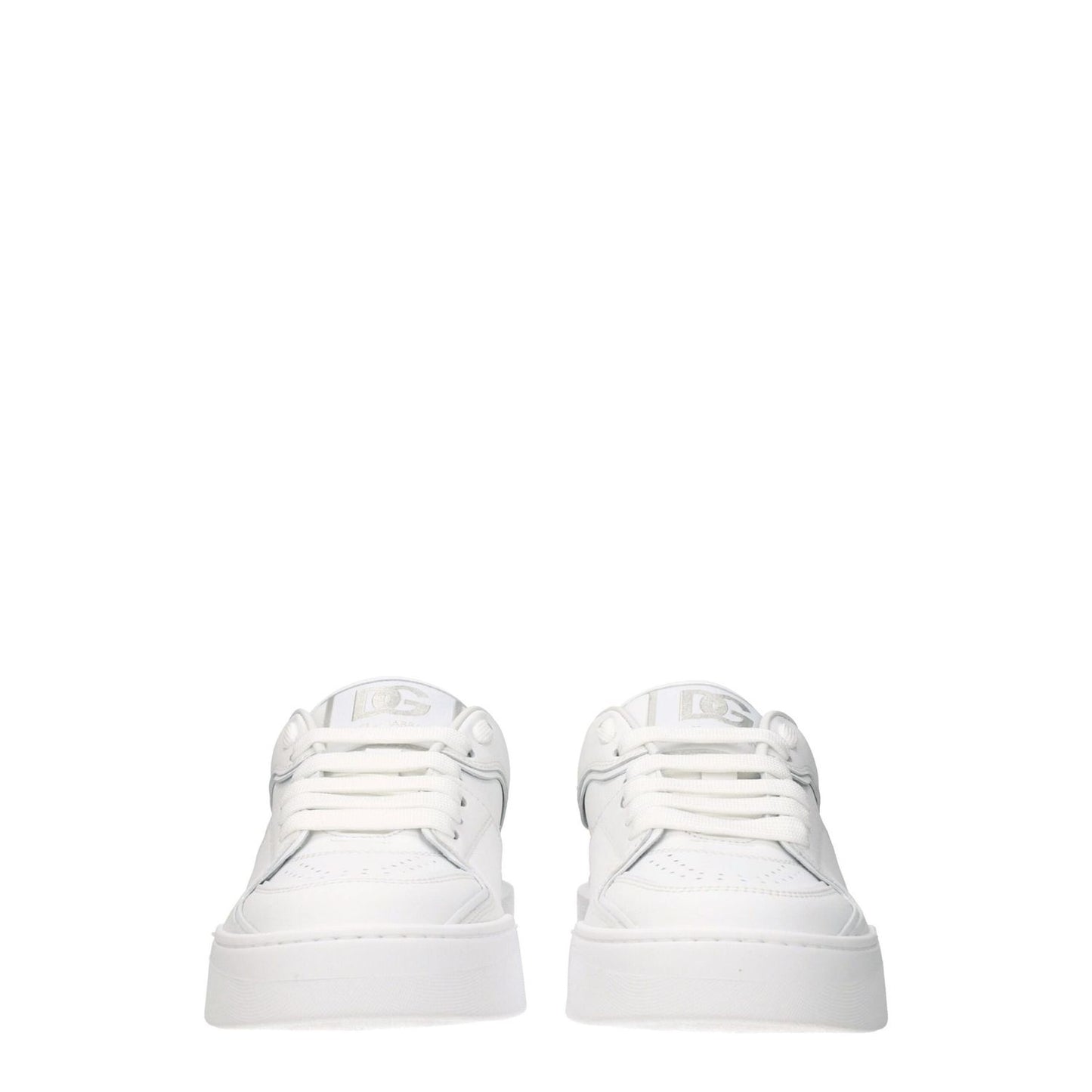 Dolce & Gabbana White Leather Low Top Sneakers Dolce & Gabbana
