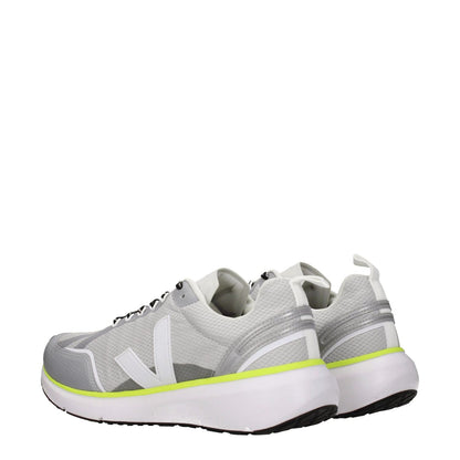 Veja Gray Fabric Athletic Sneakers