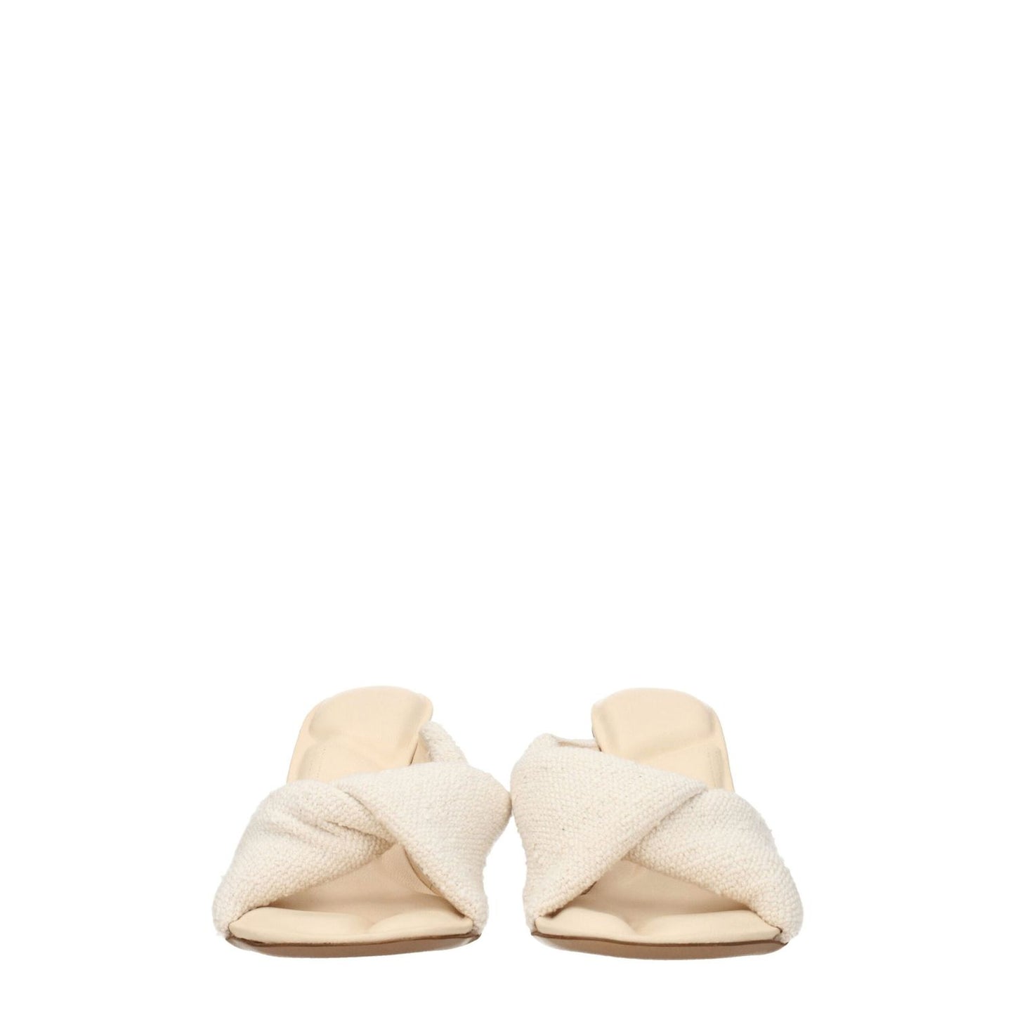 Jacquemus Beige Fabric Stiletto Heel Sandals
