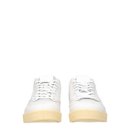 Jil Sander White Leather Low Top Sneakers