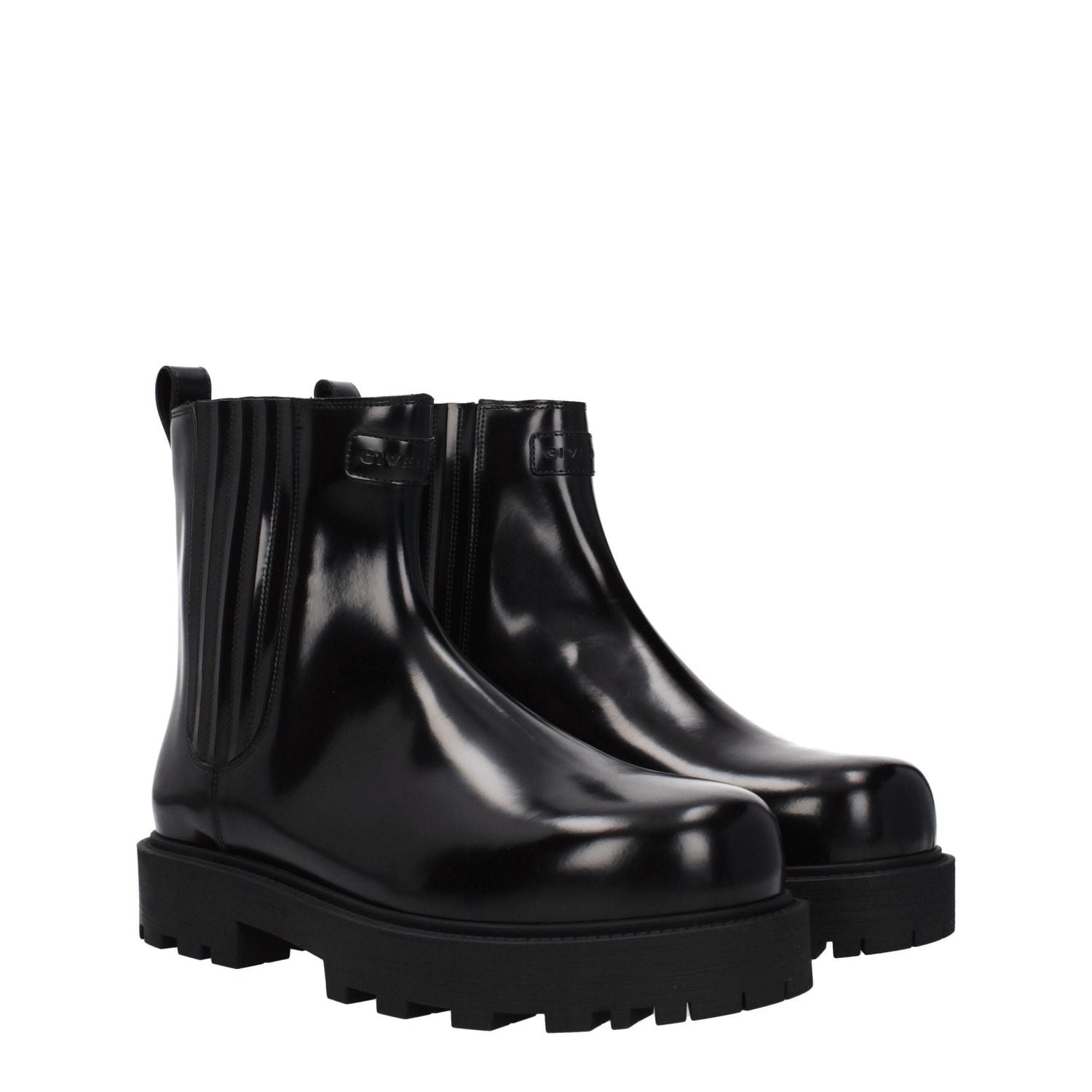 Givenchy Black Leather Ankle Boots