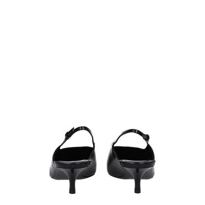 Givenchy Black Leather Mid Heel Pumps