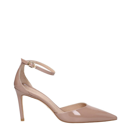 Stuart Weitzman Pink Leather Stiletto Heel Sandals