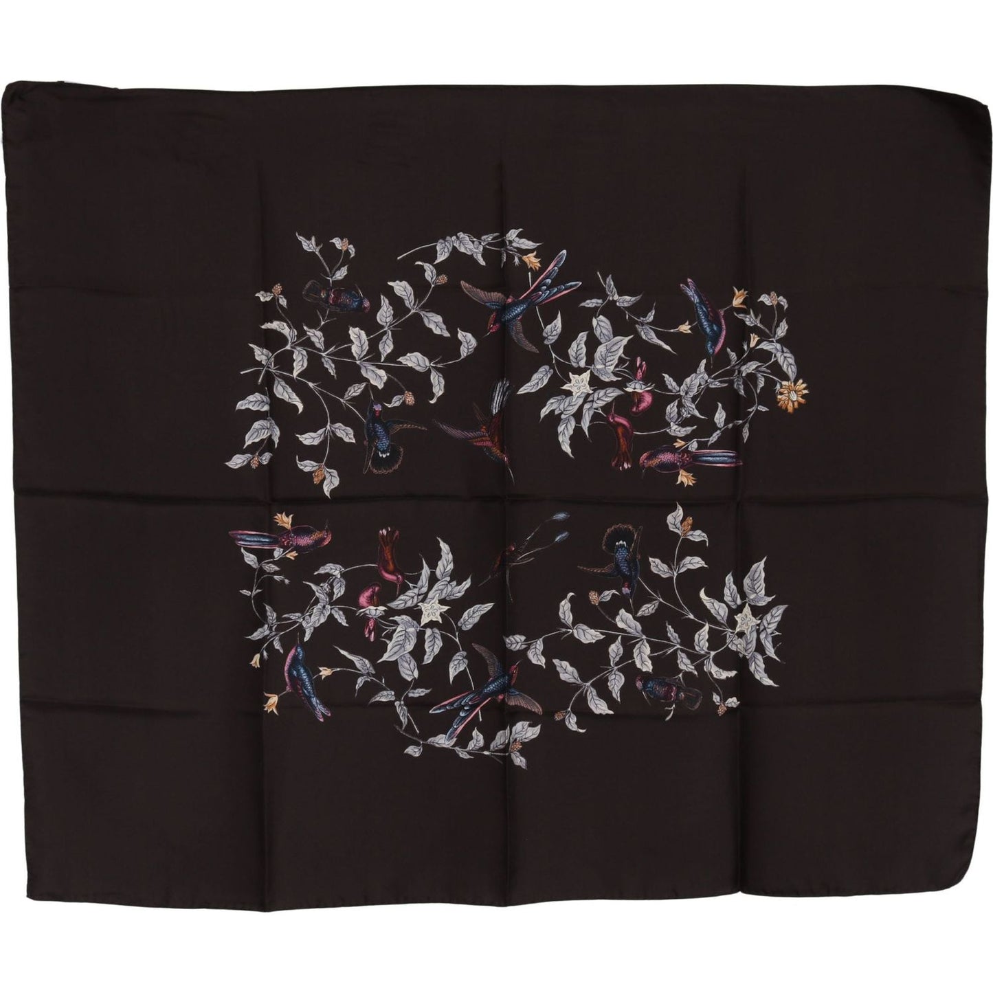 Elegant Silk Scarf Wrap in Luxe Brown