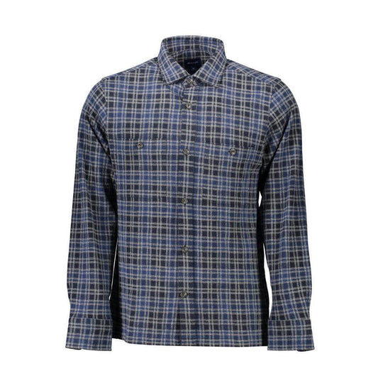 Gant Blu Cotton Men Shirt