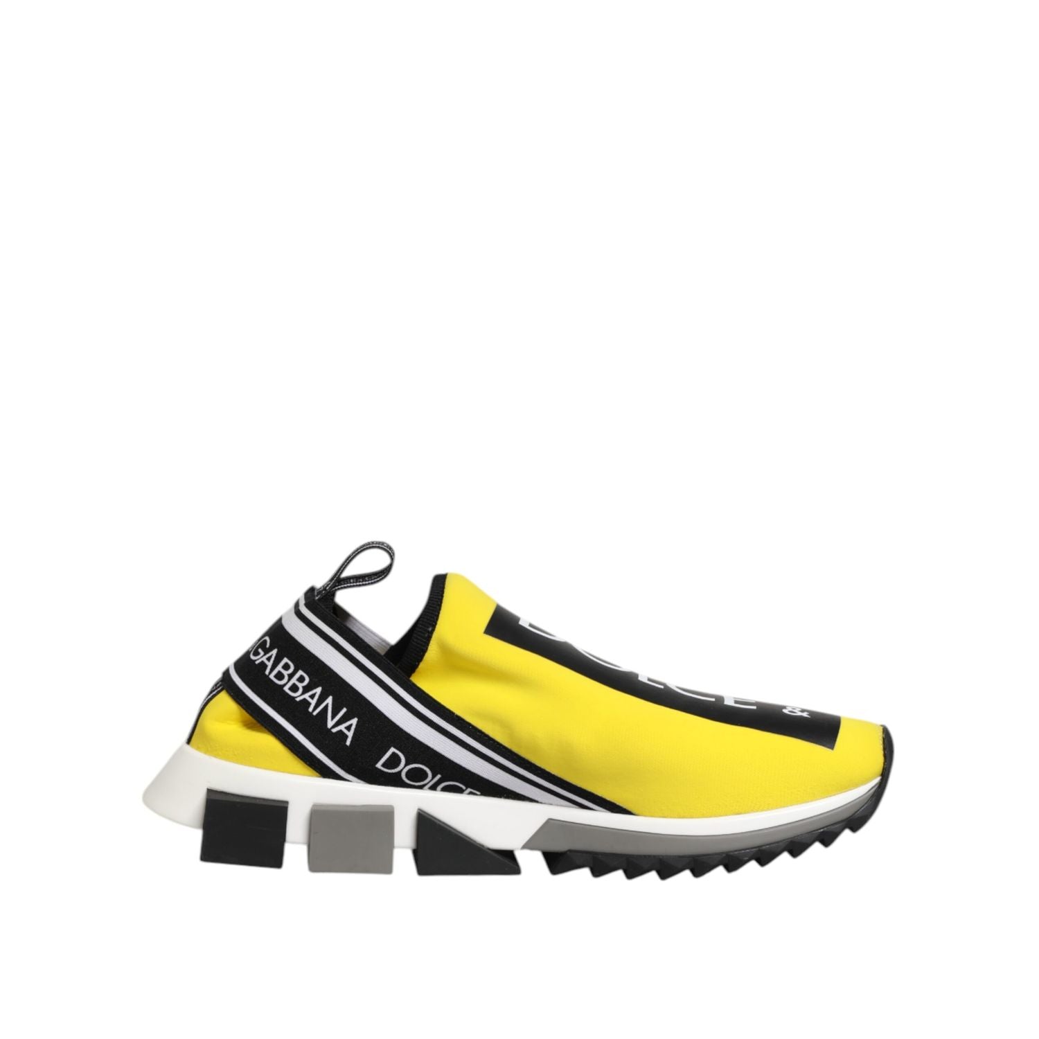 Dolce & Gabbana Yellow Logo Low Top Sorrento Sneakers Shoes