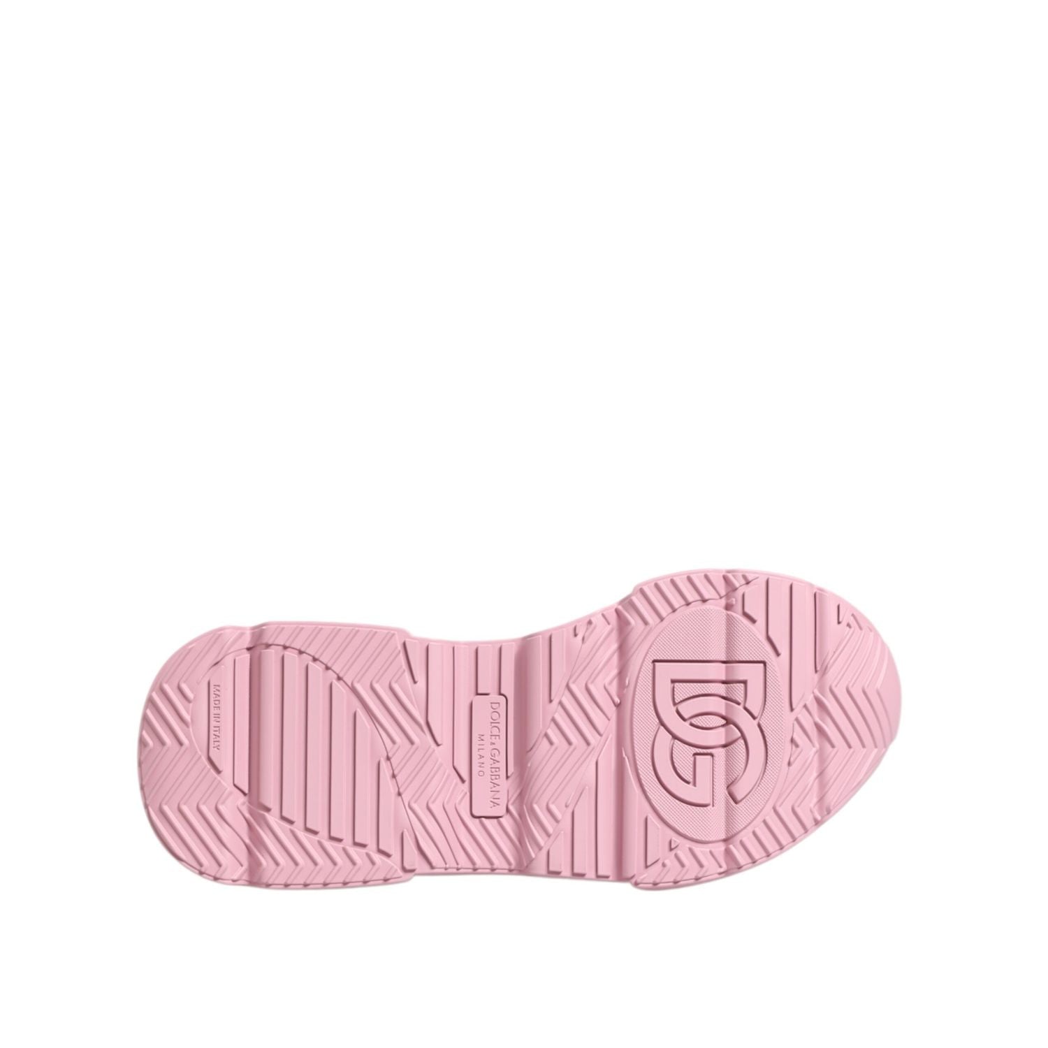 Dolce & Gabbana Pink Leather Daymaster Low Top Sneakers Shoes