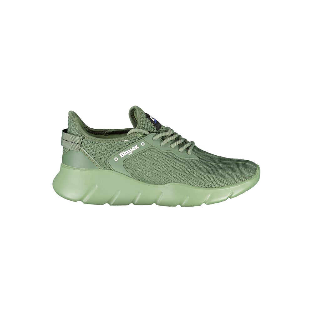 Blauer Verde Polyester Men Sneaker 1728,67403481248,Athletic - Sneakers - Shoes,Blauer,EU40/US7,EU41/US8,EU42/US9,Green,Men,New with tags,Shoes,Sneakers - Shoes