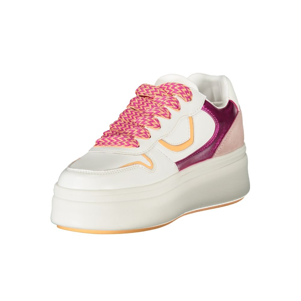 Blauer White Polyurethane Women Sneaker