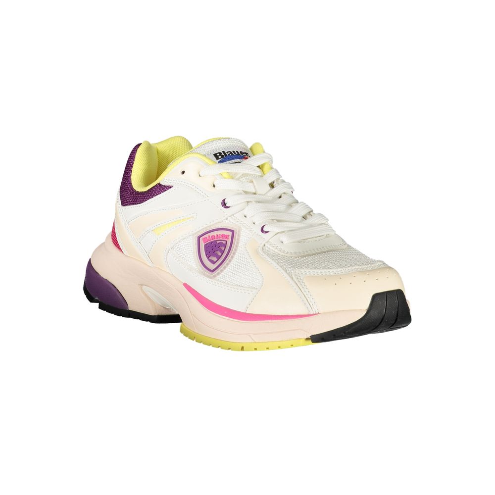 Blauer White Polyurethane Women Sneaker1728,67403481248,Athletic - Sneakers - Shoes,Blauer,EU36/US6,EU37/US7,EU38/US8,EU40/US10,New with tags,Shoes,Sneakers - Shoes,White,Women