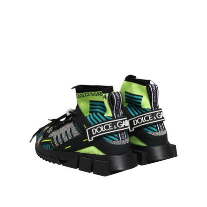 Dolce & Gabbana Multicolor Sorrento Socks Men Sneakers Shoes