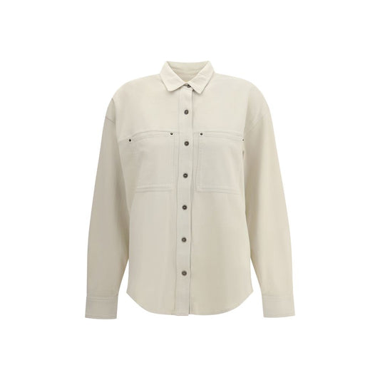 Marant Etoile White Cotton Dress Shirt 1728,72470364320,Clothing,Dress Shirts - Shirts - Clothing,IT36 | XS,IT38 | S,Marant Etoile,New with tags,Shirts - Clothing,White,Women