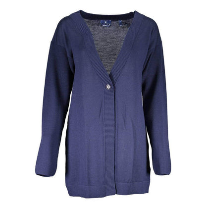 Gant Blu Wool Women Cardigan