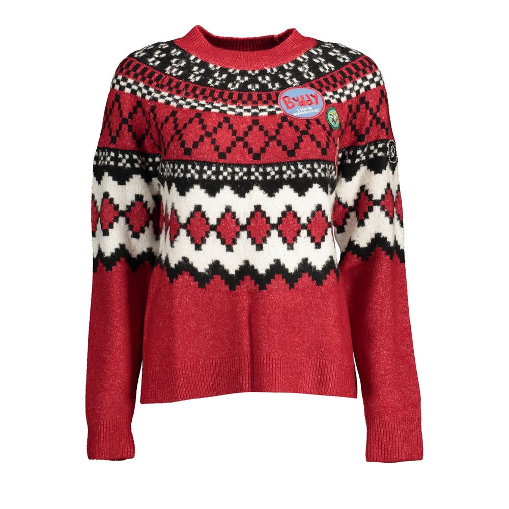 Desigual Rosso Polyester Women Sweater