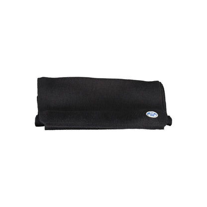 North Sails Black Cotton Men Scarf North Sails
