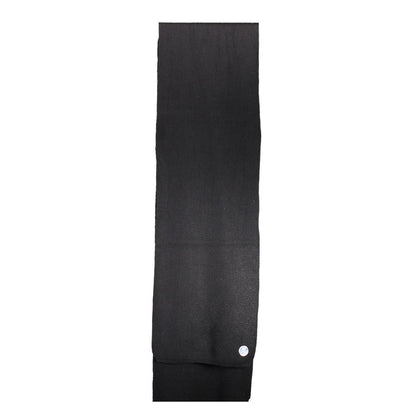 North Sails Black Cotton Men Scarf North Sails