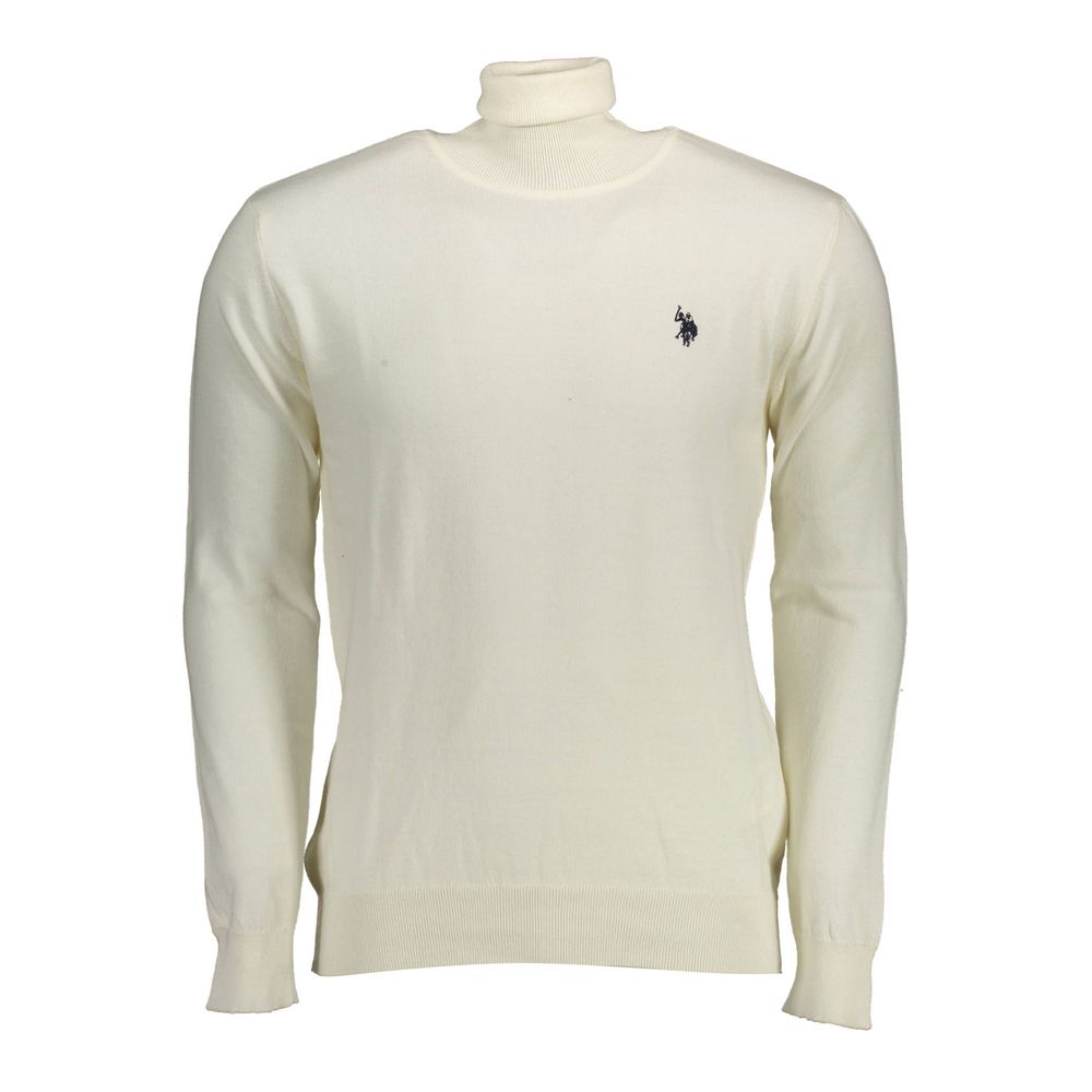U.S. POLO ASSN. White Cotton Turtleneck