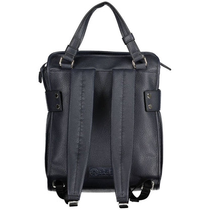 La Martina Blue Polyurethane Women Backpack