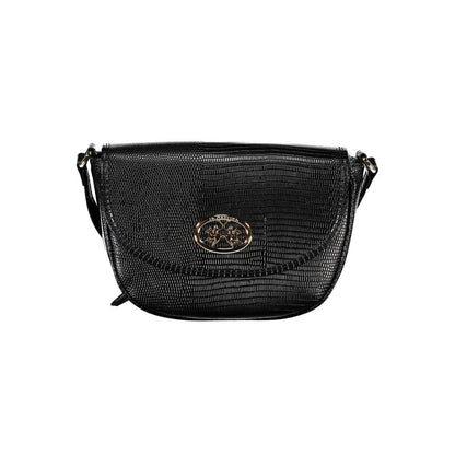 La Martina Black Polyurethane Women's Shoulder Bag